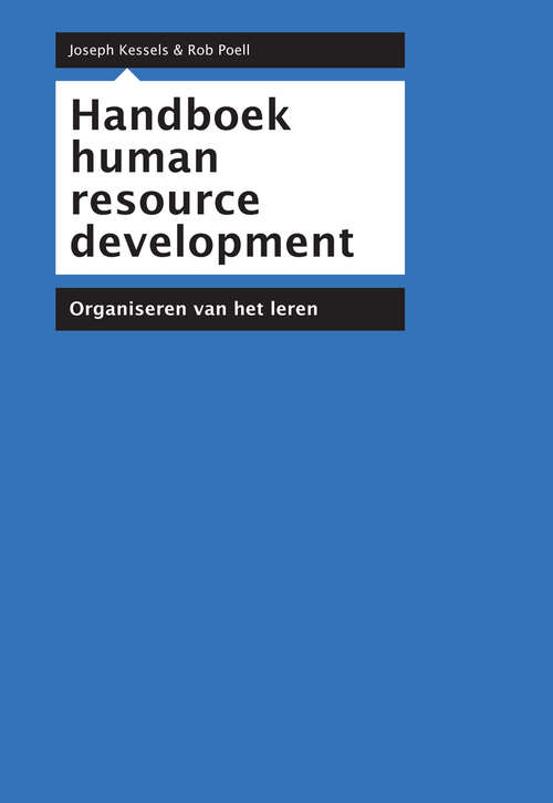 Book cover of Handboek human resource development: Organiseren van het leren (2011)