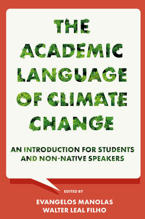 Book cover of The Academic Language of Climate Change: An Introduction for Students and Non-native Speakers