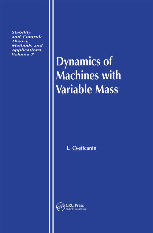 Book cover of Dynamics of Machines with Variable Mass