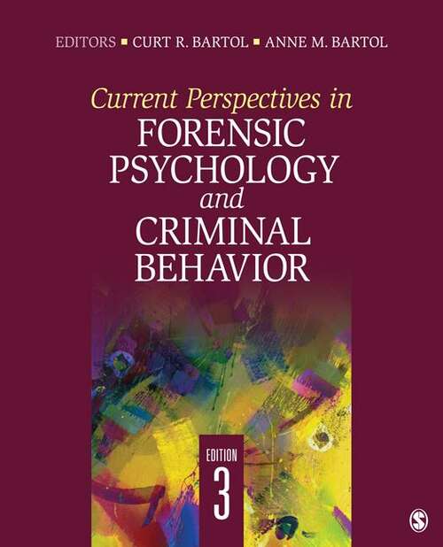 Book cover of Current Perspectives In Forensic Psychology And Criminal Behavior (3)
