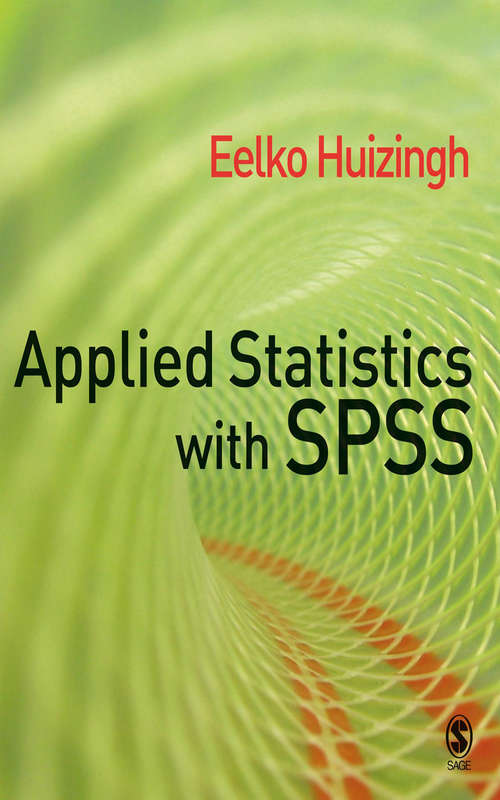 Book cover of Applied Statistics with SPSS