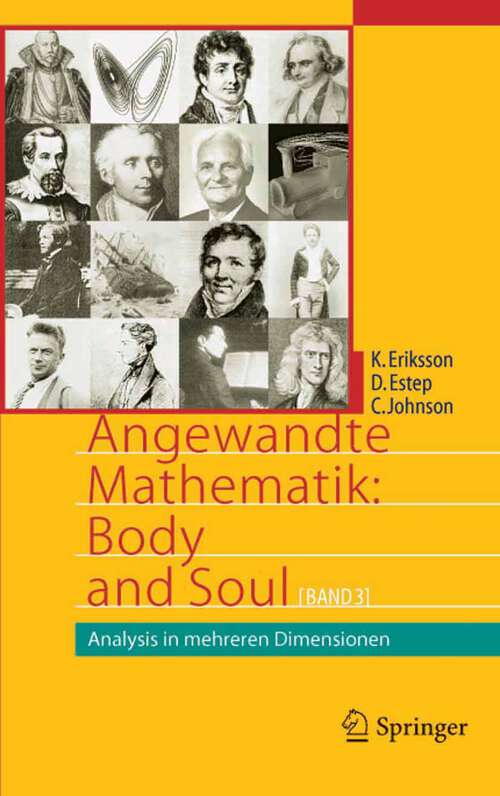 Book cover of Angewandte Mathematik: Band 3: Analysis in mehreren Dimensionen (2005)