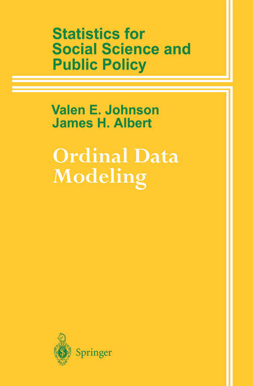 Book cover of Ordinal Data Modeling (1999) (Statistics for Social and Behavioral Sciences)