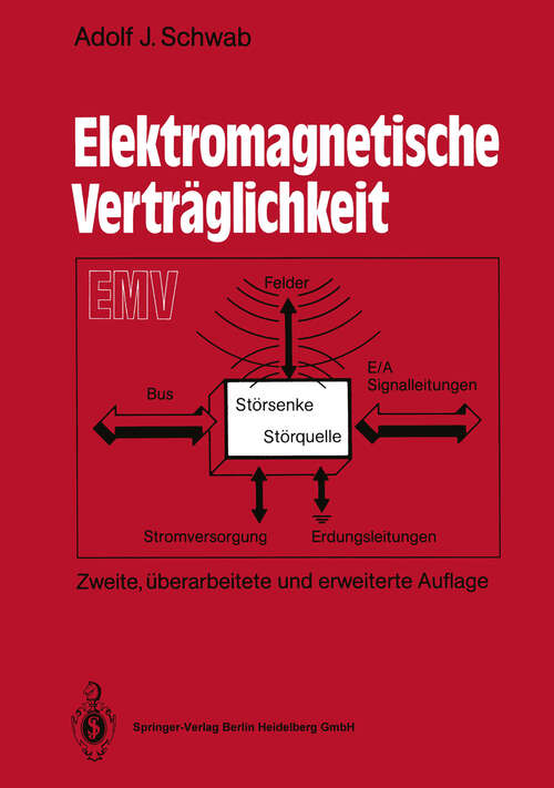 Book cover of Elektromagnetische Verträglichkeit (2. Aufl. 1991)