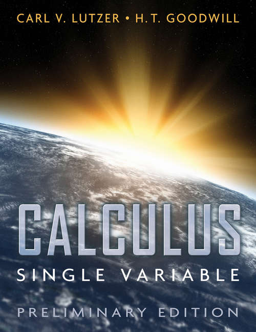 Book cover of Calculus, Single Variable