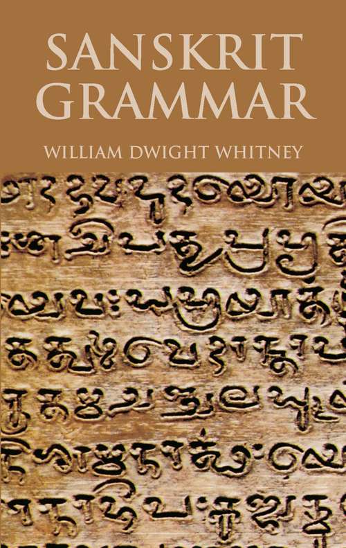 Book cover of Sanskrit Grammar