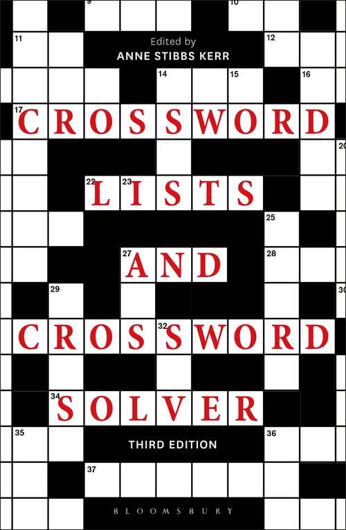 Book cover of Crossword Lists and Crossword Solver