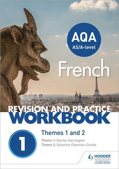 Book cover of AQA A-level French Revision and Practice Workbook: Themes 1 and 2 (PDF)