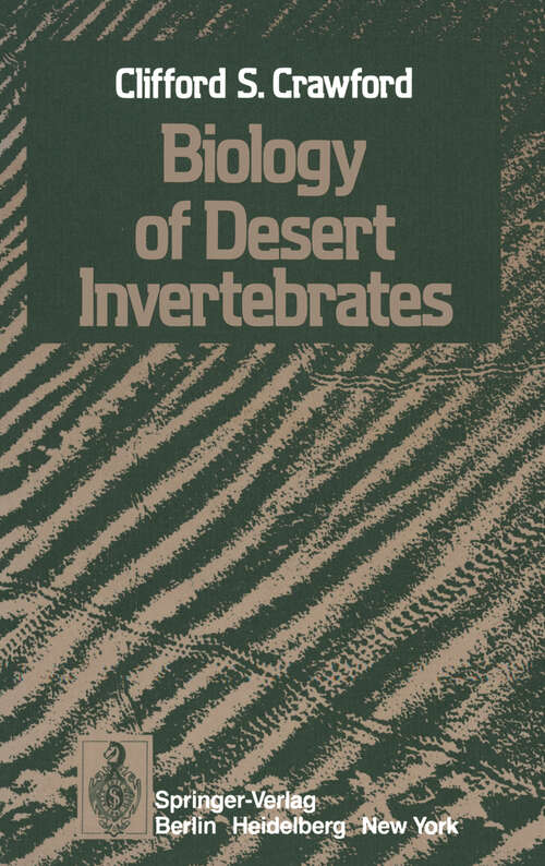 Book cover of Biology of Desert Invertebrates (1981)