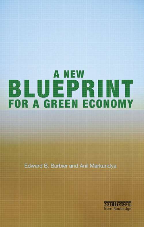 Book cover of A New Blueprint for a Green Economy
