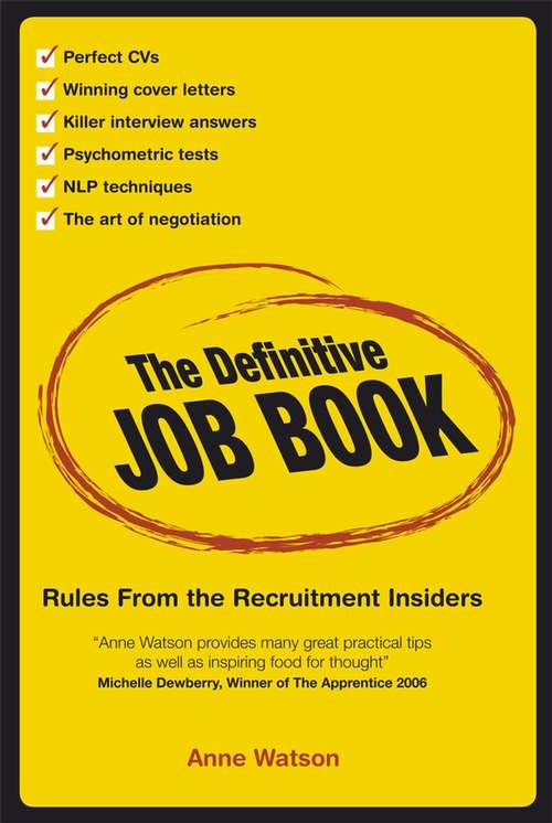 Book cover of The Definitive Job Book: Rules from the Recruitment Insiders