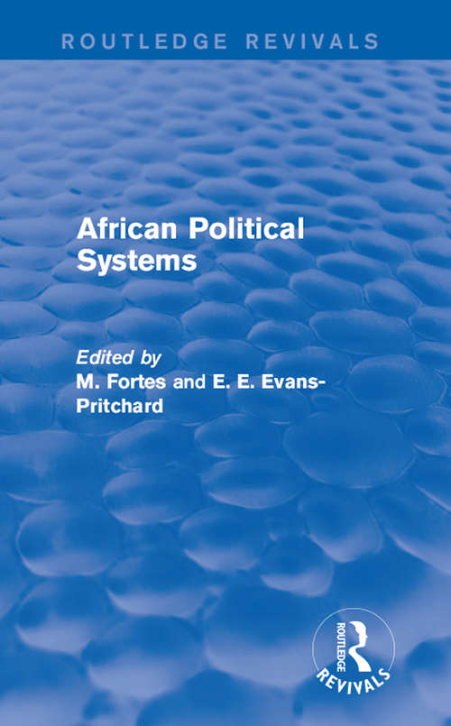 Book cover of African Political Systems (Routledge Revivals)