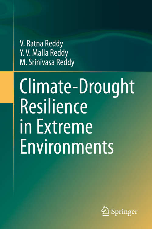 Book cover of Climate-Drought Resilience in Extreme Environments (1st ed. 2020)
