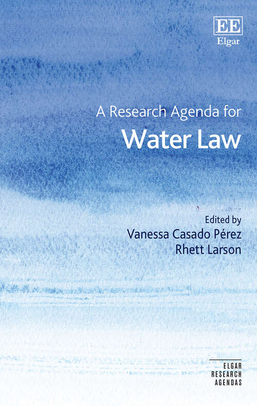 Book cover of A Research Agenda for Water Law (Elgar Research Agendas)