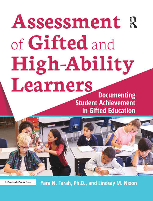 Book cover of Assessment of Gifted and High-Ability Learners: Documenting Student Achievement in Gifted Education