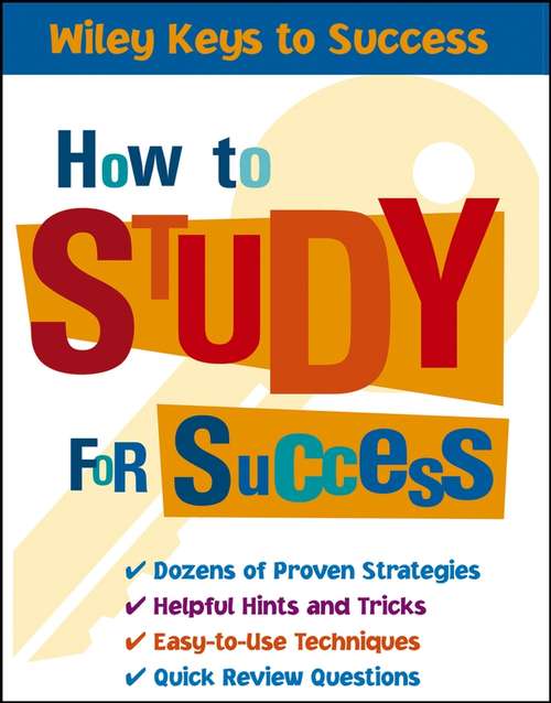 Book cover of How to Study for Success