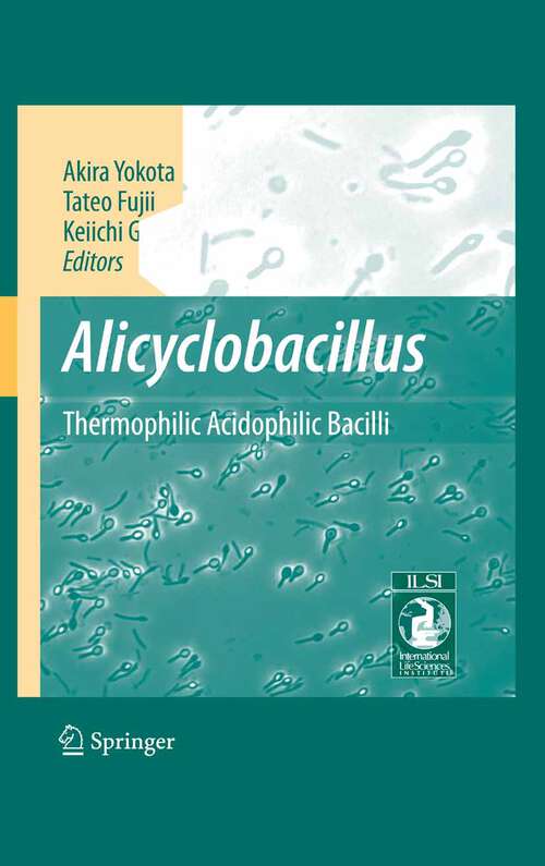 Book cover of Alicyclobacillus: Thermophilic Acidophilic Bacilli (2007)