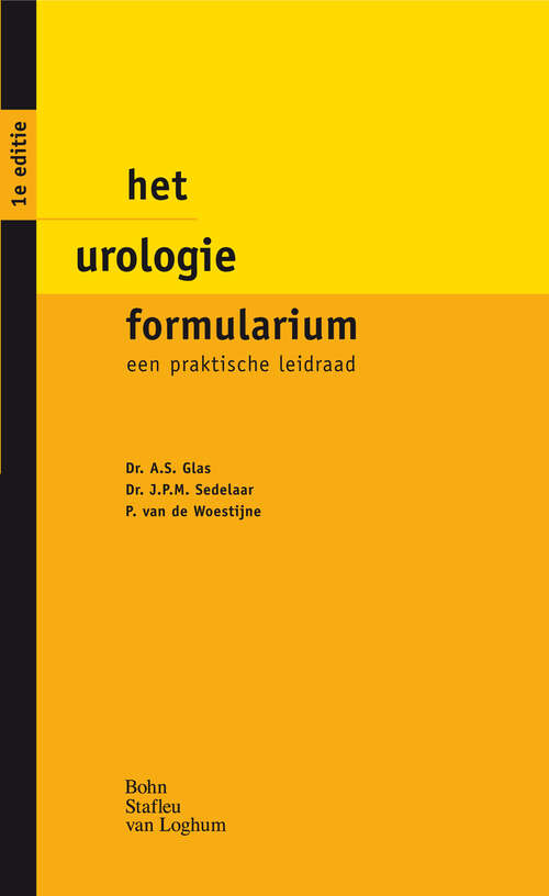 Book cover of Het urologie formularium: Een praktische leidraad (2012) (Formularium reeks)