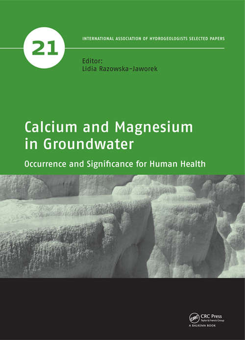 Book cover of Calcium and Magnesium in Groundwater: Occurrence and Significance for Human Health