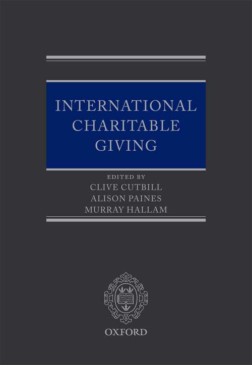 Book cover of International Charitable Giving