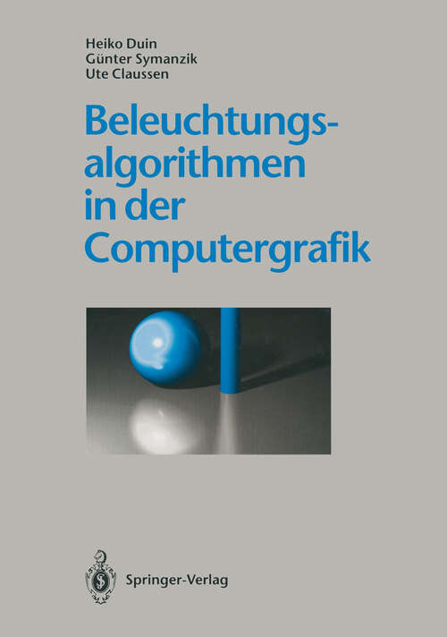 Book cover of Beleuchtungsalgorithmen in der Computergrafik (1993)