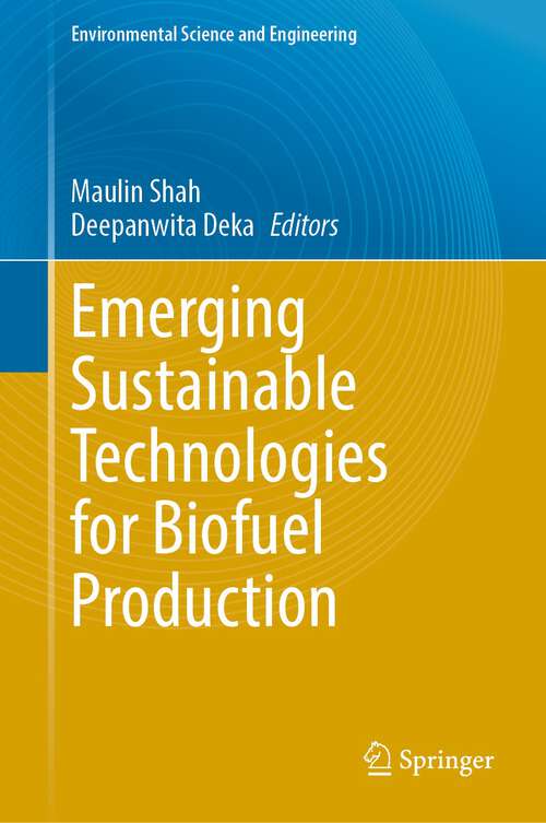Book cover of Emerging Sustainable Technologies for Biofuel Production