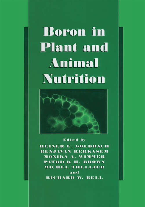 Book cover of Boron in Plant and Animal Nutrition (2002)