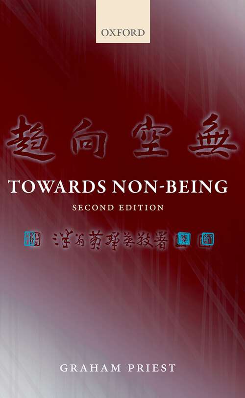 Book cover of Towards Non-Being