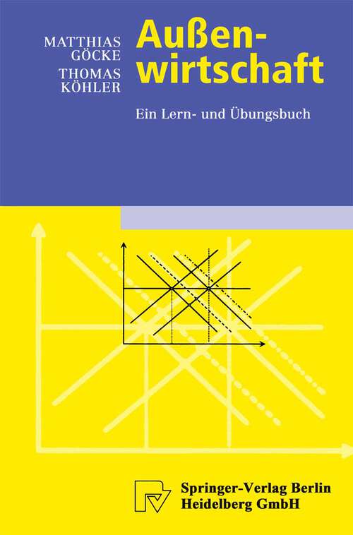 Book cover of Außenwirtschaft: Ein Lern- und Übungsbuch (2002) (Physica-Lehrbuch)