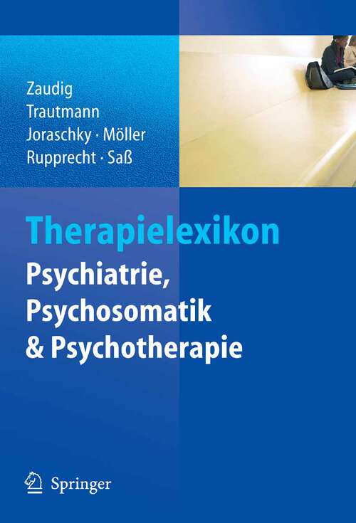 Book cover of Therapielexikon Psychiatrie, Psychosomatik, Psychotherapie (2006)
