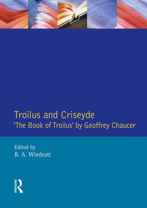 Book cover of Troilus and Criseyde: "The Book of Troilus" by Geoffrey Chaucer