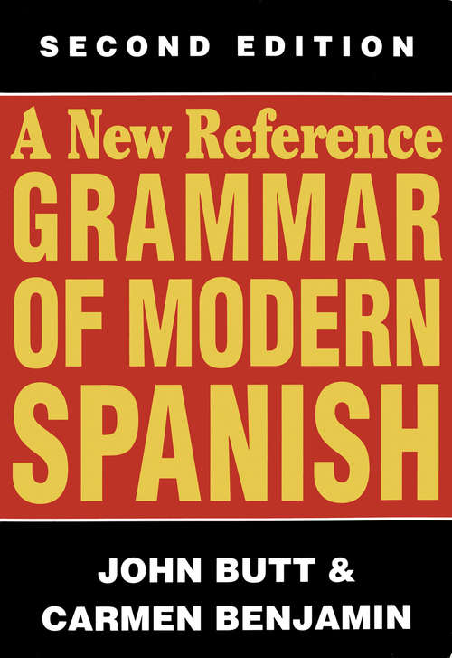 Book cover of A New Reference Grammar of Modern Spanish (1994)