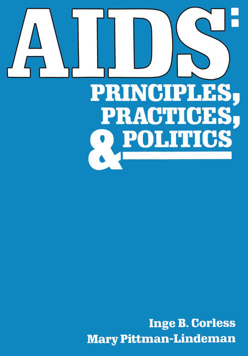 Book cover of AIDS: Principles, Practices, and Politics (Death Education, Aging and Health Care)