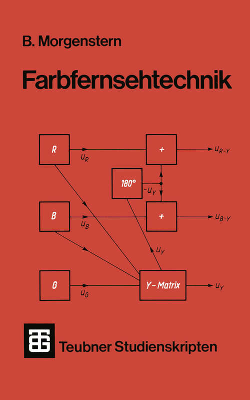 Book cover of Farbfernsehtechnik (3. Aufl. 1989) (Teubner Studienskripte Technik)