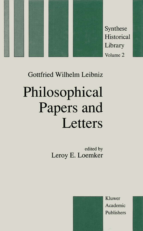 Book cover of Philosophical Papers and Letters: A Selection (2nd ed. 1989) (Synthese Historical Library #2)