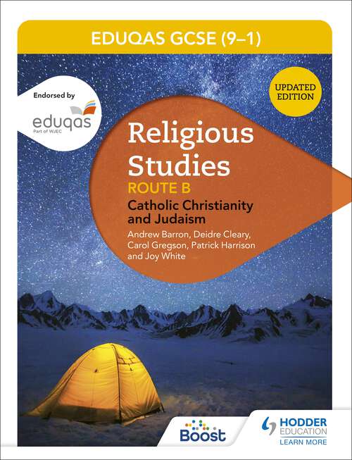 Book cover of WJEC Eduqas GCSE (9-1) Religious Studies Route B (9-1) Religious Studies Route B: Catholic Christianity and Judaism: Catholicism And Judaism