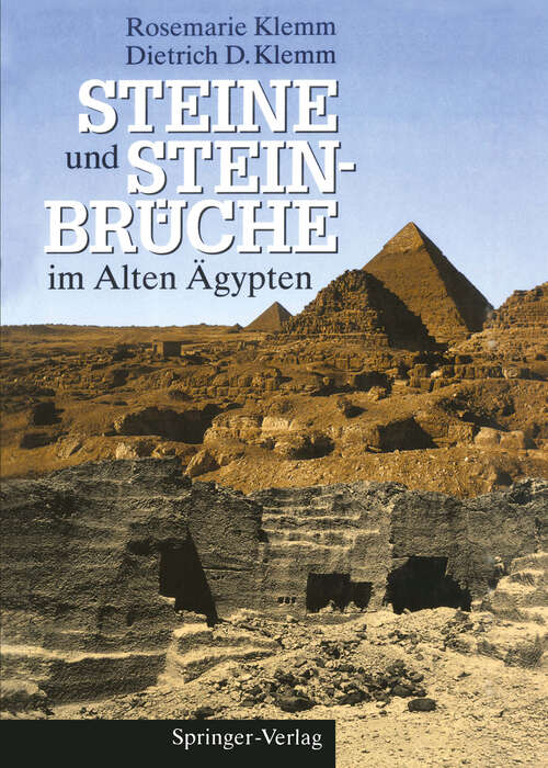 Book cover of Steine und Steinbrüche im Alten Ägypten (1993)