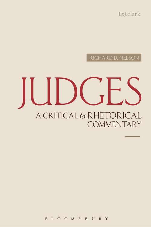Book cover of Judges: A Critical & Rhetorical Commentary