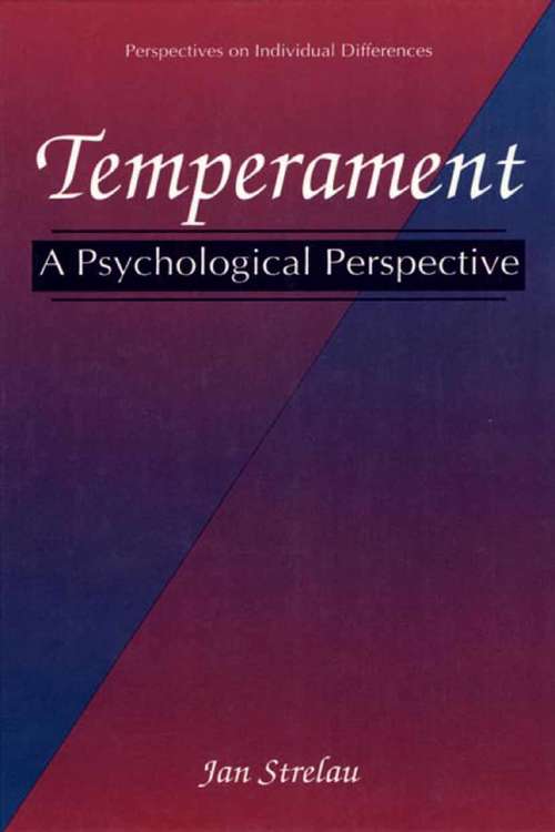 Book cover of Temperament: A Psychological Perspective (1998) (Perspectives on Individual Differences)