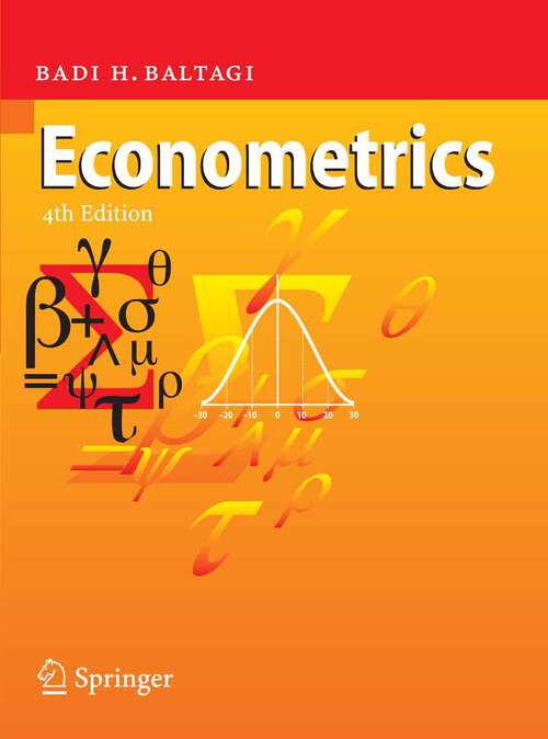 Book cover of Econometrics (4th ed. 2008)