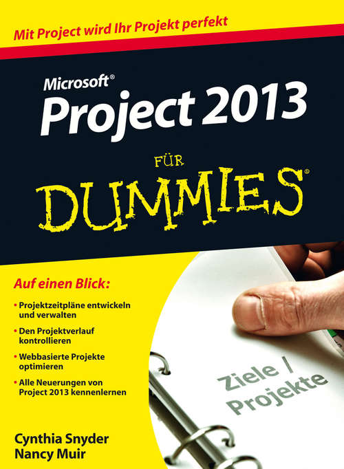 Book cover of Microsoft Project 2013 für Dummies (Für Dummies)