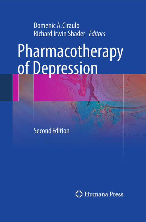 Book cover of Pharmacotherapy of Depression (2nd ed. 2011)