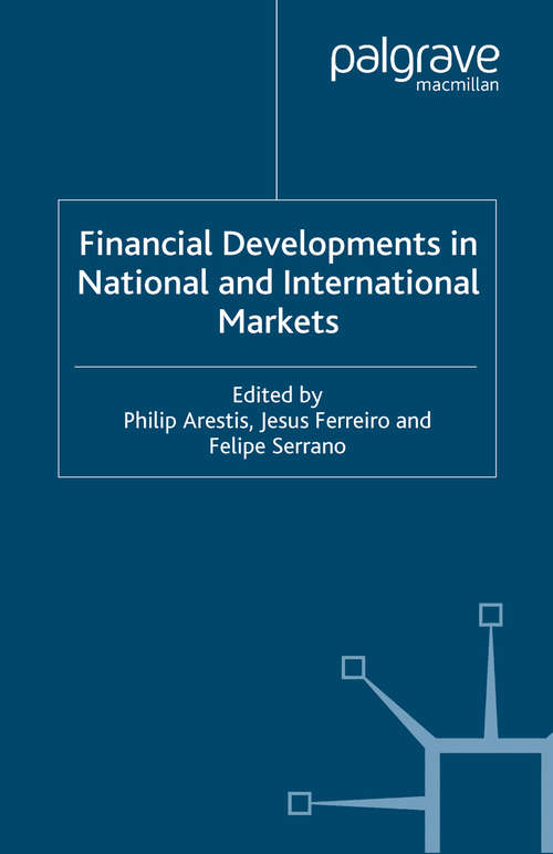 Book cover of Financial Developments in National and International Markets (2006)