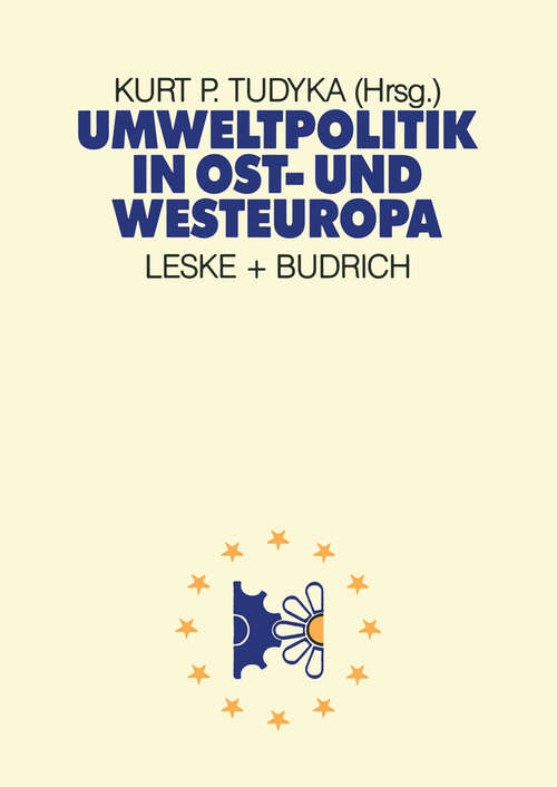 Book cover of Umweltpolitik in Ost- und Westeuropa (1988)
