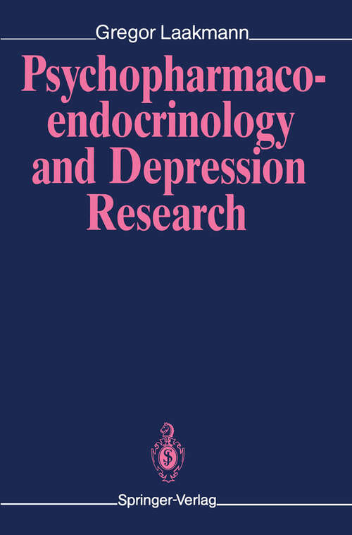 Book cover of Psychopharmacoendocrinology and Depression Research (1990)