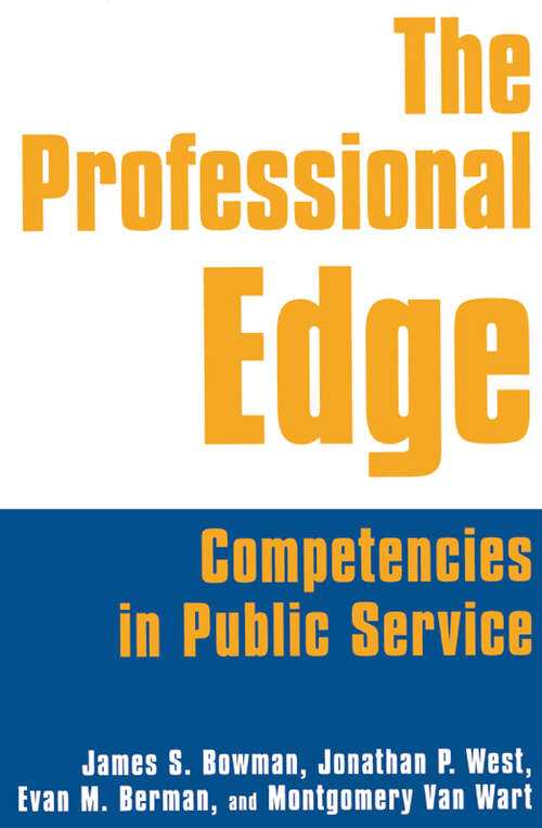 Book cover of The Professional Edge: Competencies in Public Service (2)