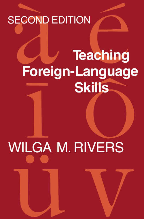 Book cover of Teaching Foreign Language Skills: Second Edition