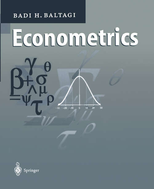 Book cover of Econometrics (1998)
