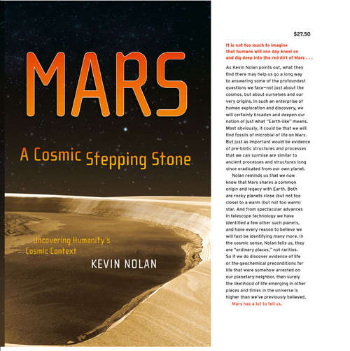 Book cover of Mars, A Cosmic Stepping Stone: Uncovering Humanity's Cosmic Context (2008)