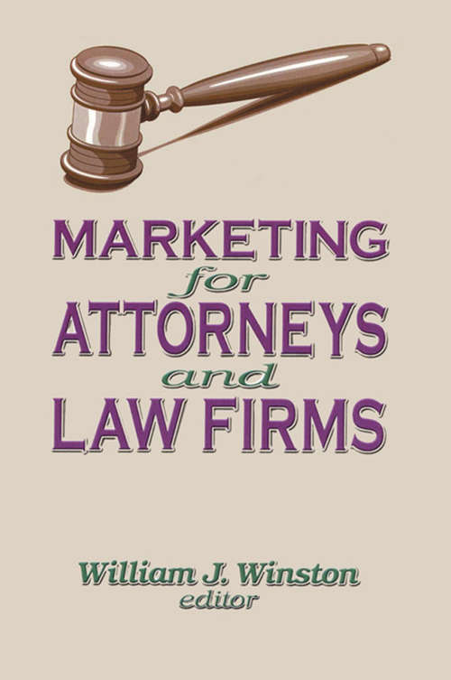 Book cover of Marketing for Attorneys and Law Firms